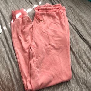 Forever 21 pink jogger sweatpants